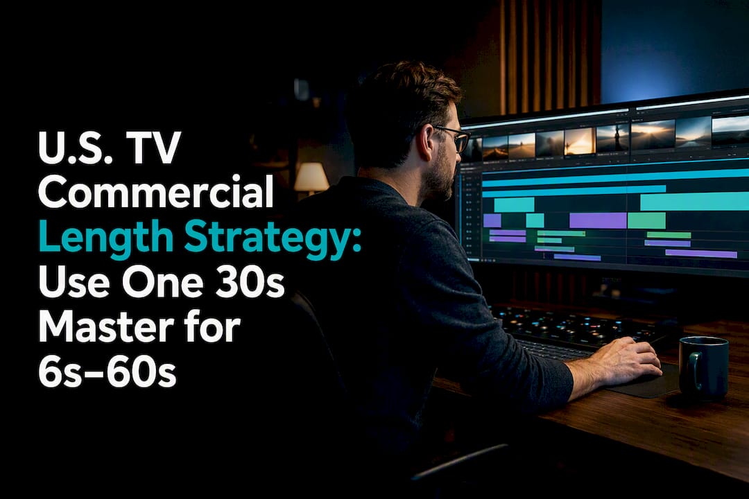 Editor reviewing multiple commercial cut lengths
