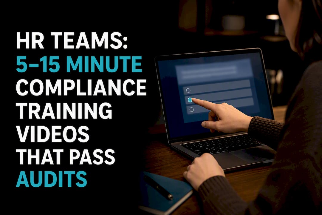 Employee completing compliance training knowledge check