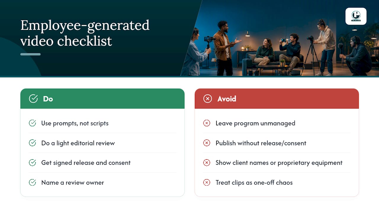 Getting Real Value From Employee-Generated Video — overview diagram