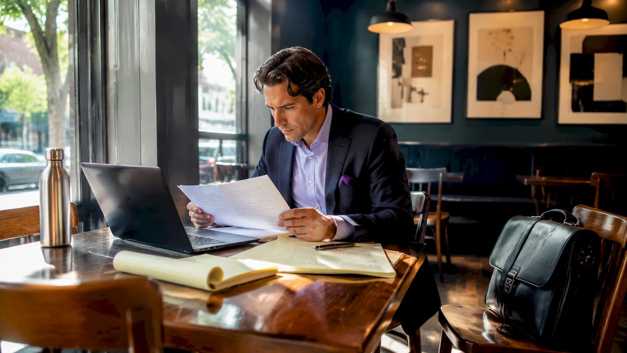 Legal counsel reading SEC Formal Order document