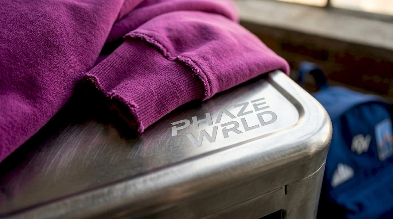 Close-up of soft knit streetwear fabric