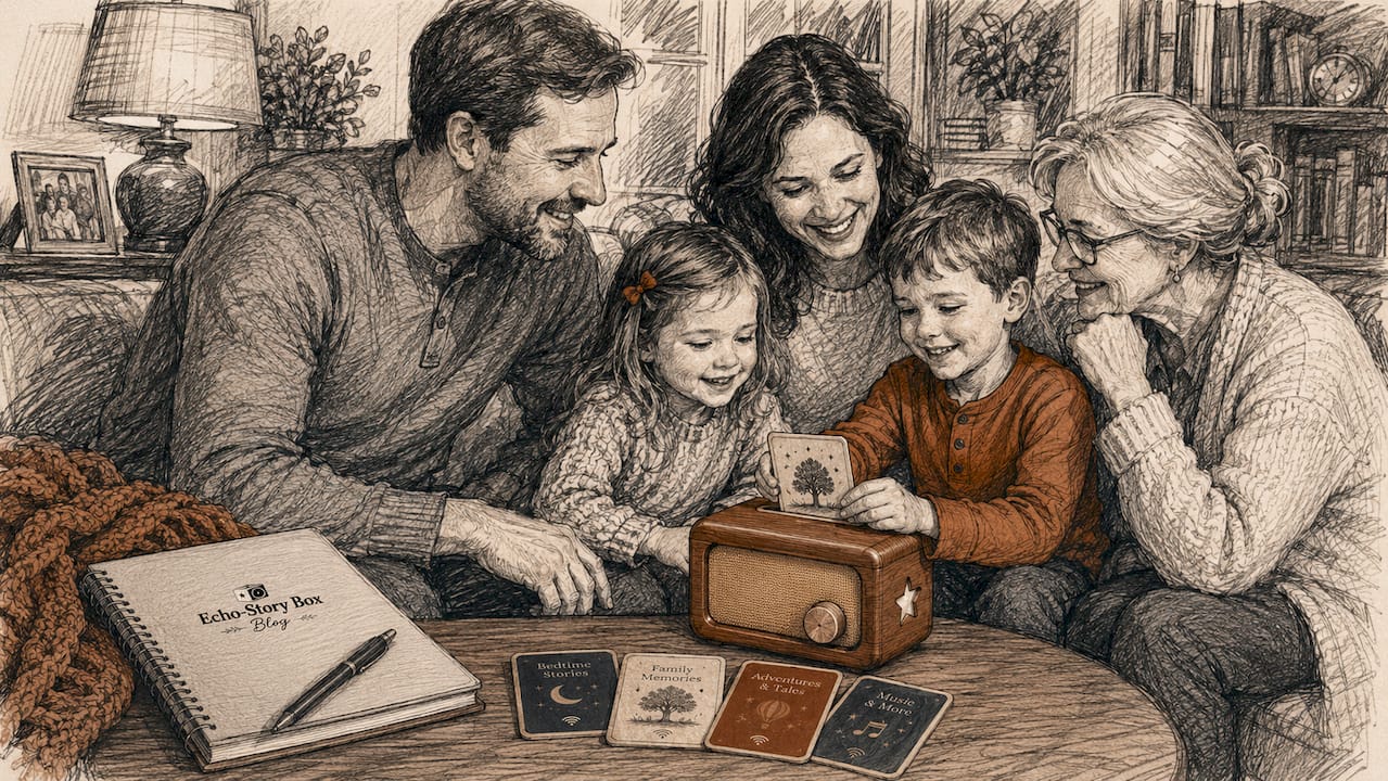 Child calmly listening to sleep audio story