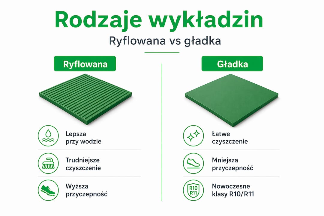 Infografik: jämförelse mellan ribbad och slät matta – vad ska man välja?