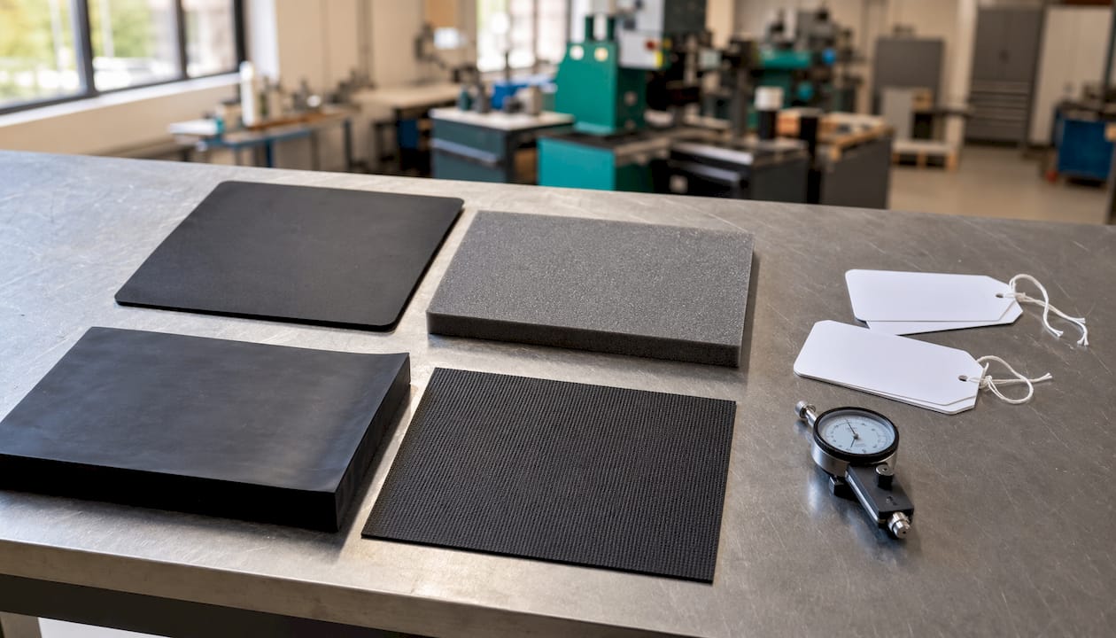 Rodzaje materiałów stosowanych do produkcji podkładek tłumiących drgania