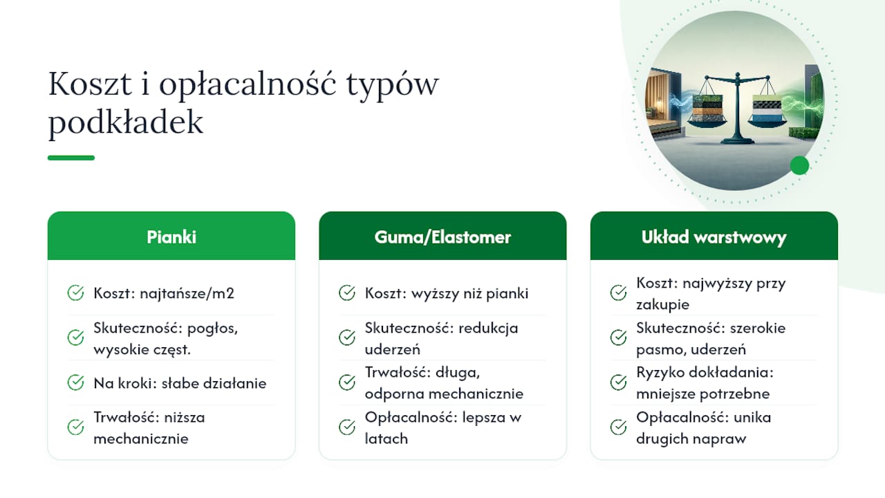 Analyse af omkostninger og rentabilitet for akustikunderlag — oversigtsdiagram