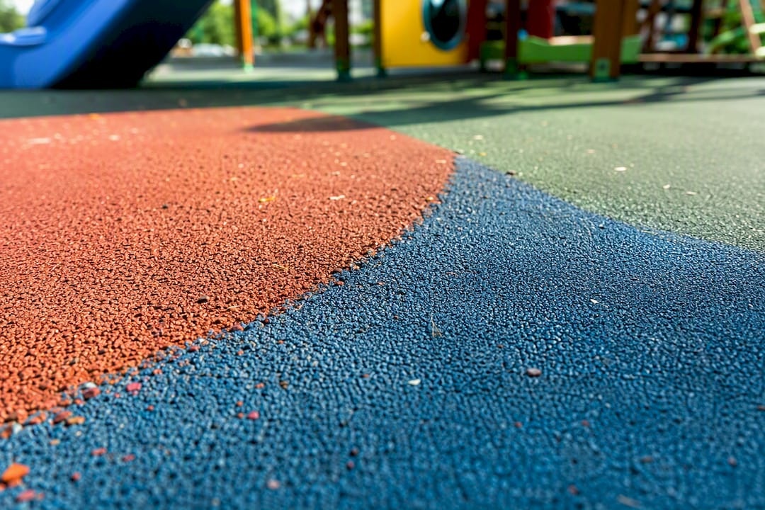 Struktura kolorowej maty z gumy EPDM