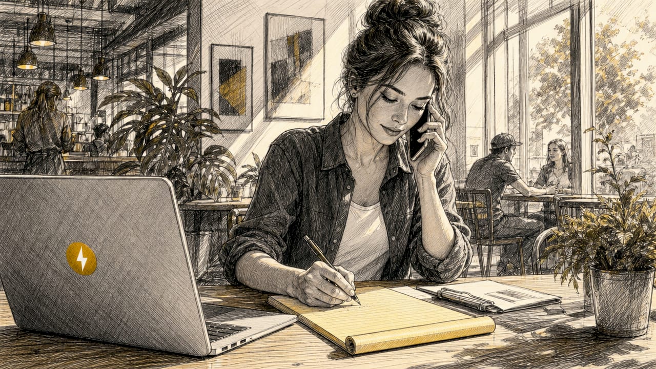 Contractor conducting phone client screening