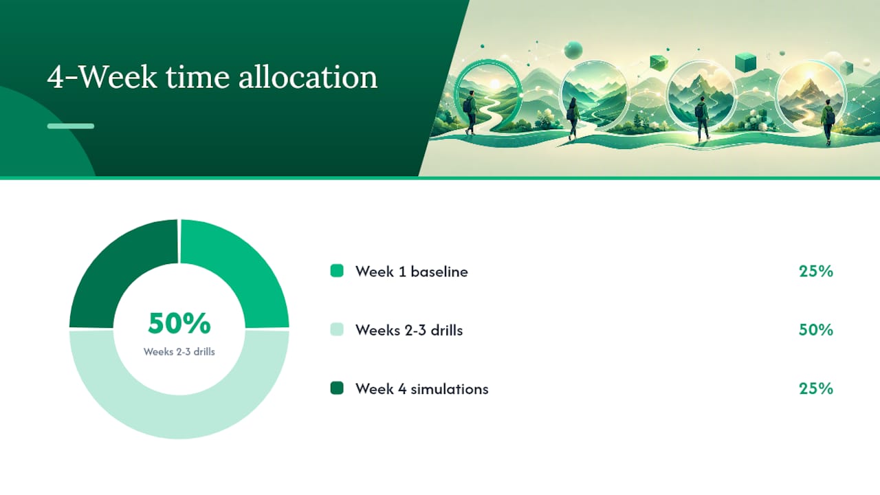 What materials and tools should you use during the four weeks? — overview diagram