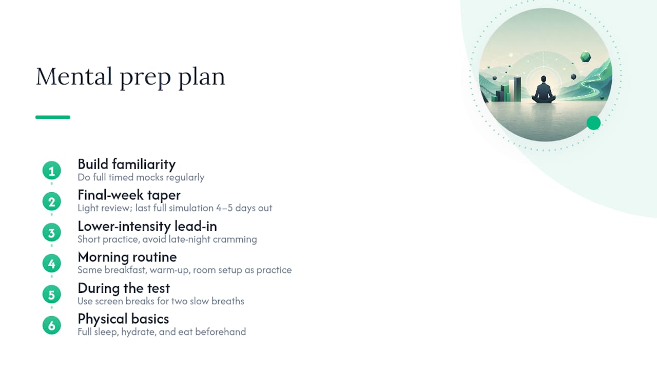 How Do You Prepare Mentally for the Bocconi Test? — overview diagram