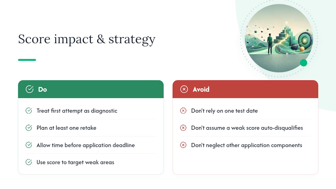 How much do test results actually affect your admission chances? — overview diagram