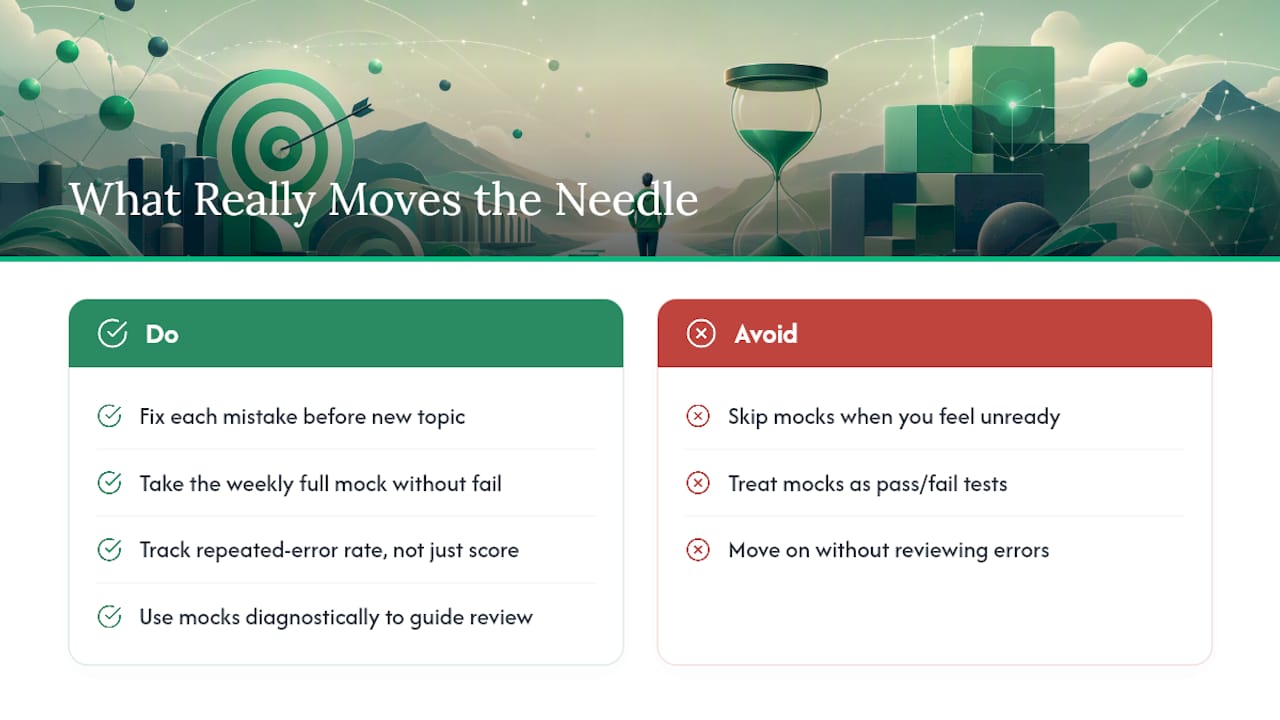 What Actually Moves the Needle, in Plain Terms — overview diagram