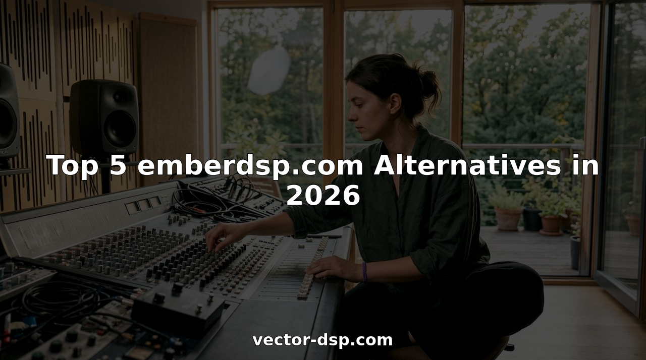 Woman mixing audio on professional music console