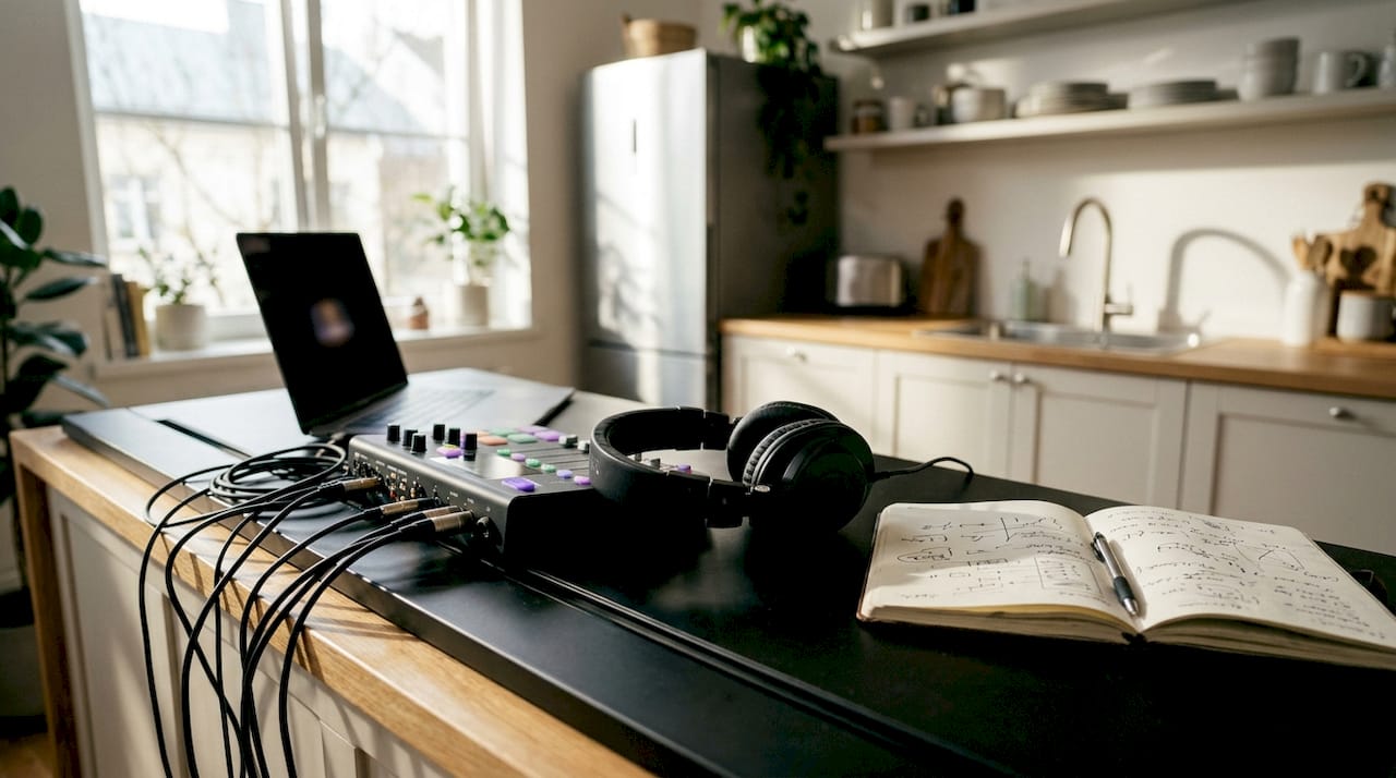 Studio headphones and audio gear for binaural mixing