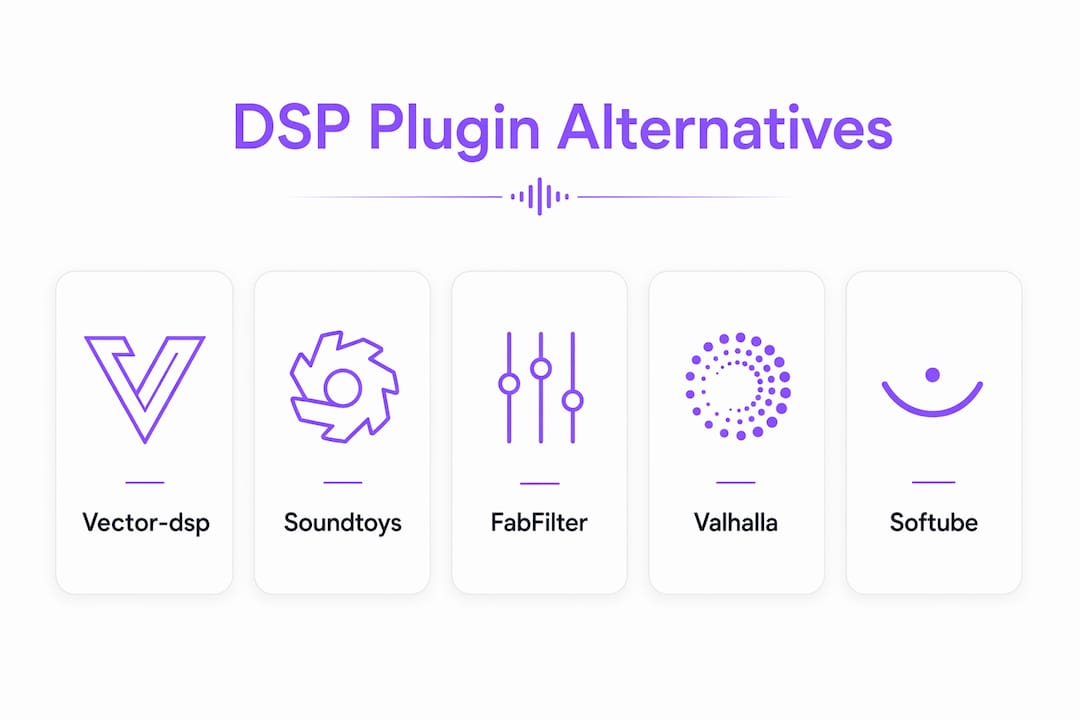 Infographic showing DSP plugin alternatives ranking