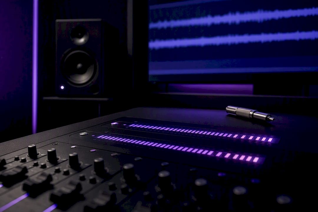 Parallel audio signal paths converging in studio