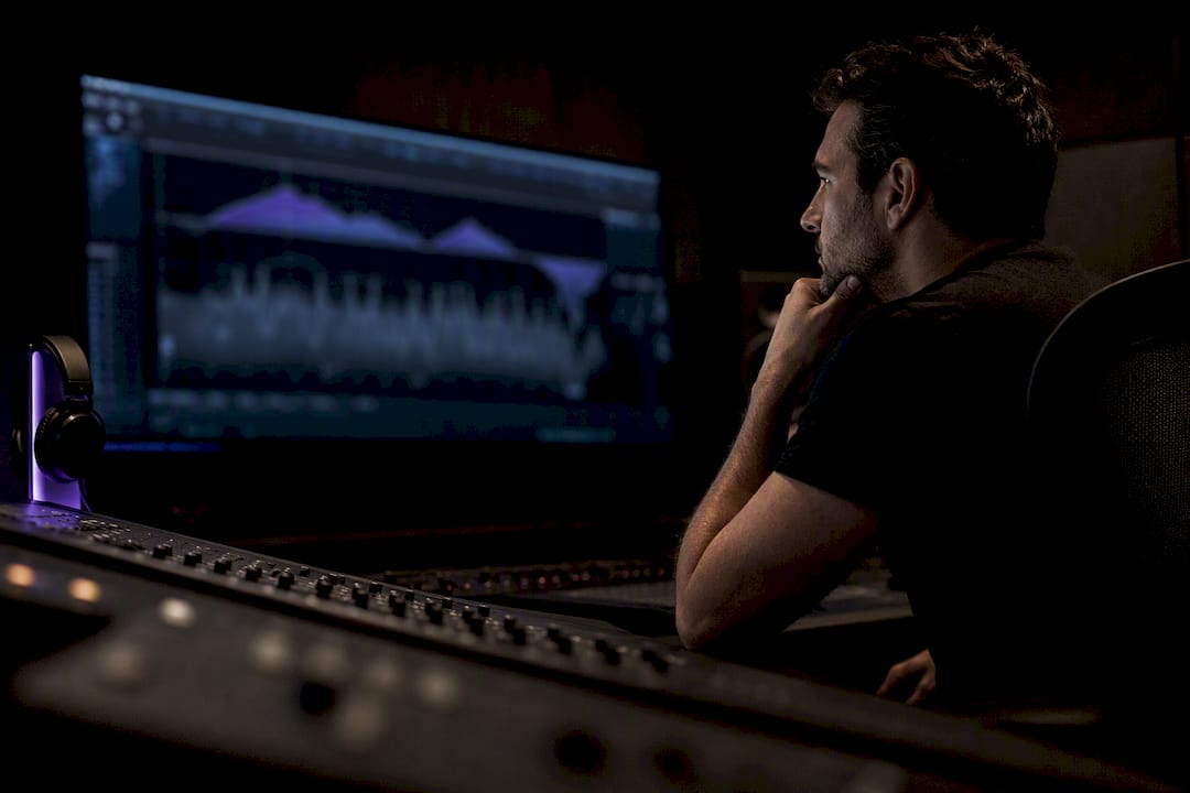 Engineer comparing EQ processing in studio