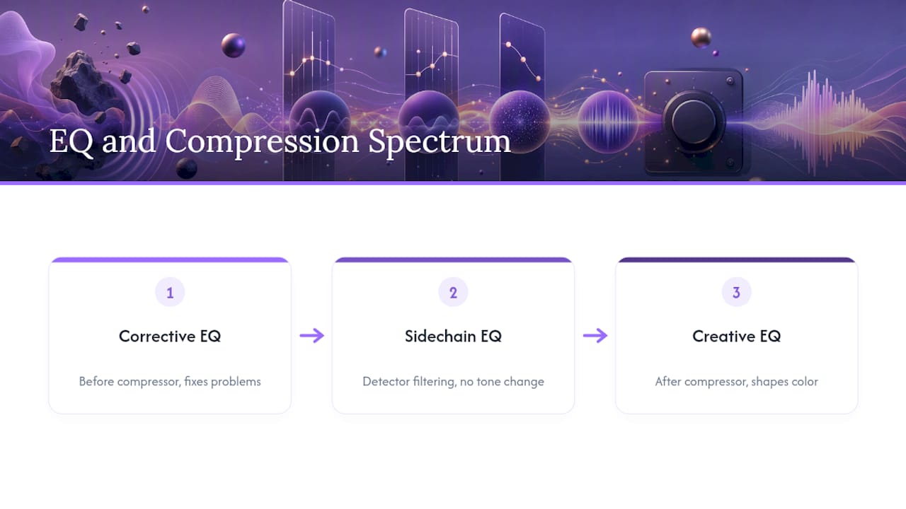 EQ and compression decision spectrum