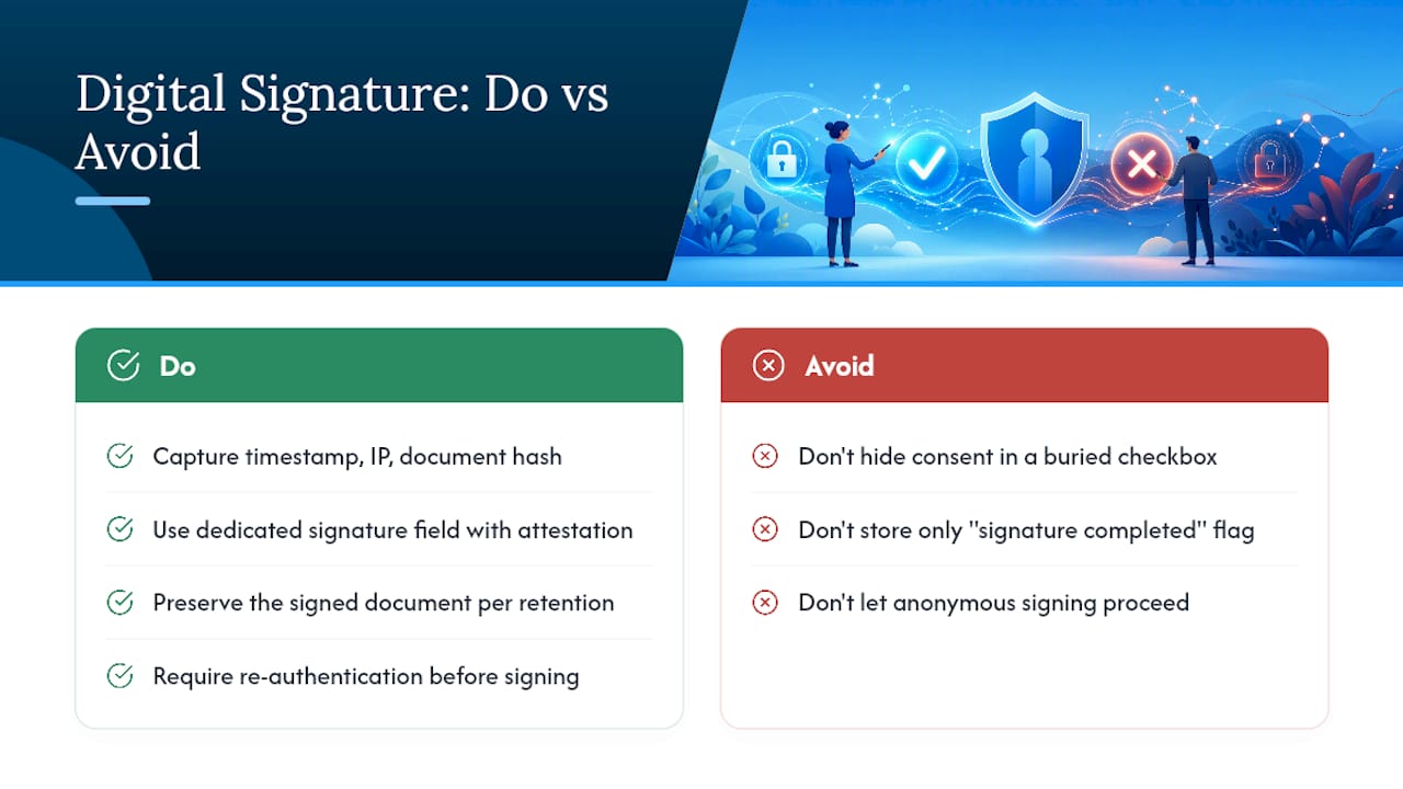 Handling Patient Digital Signatures Securely and Legally — overview diagram