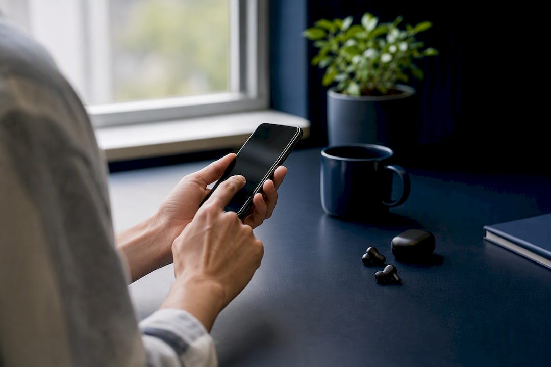 Hands preparing to use bulk unsubscribe tool
