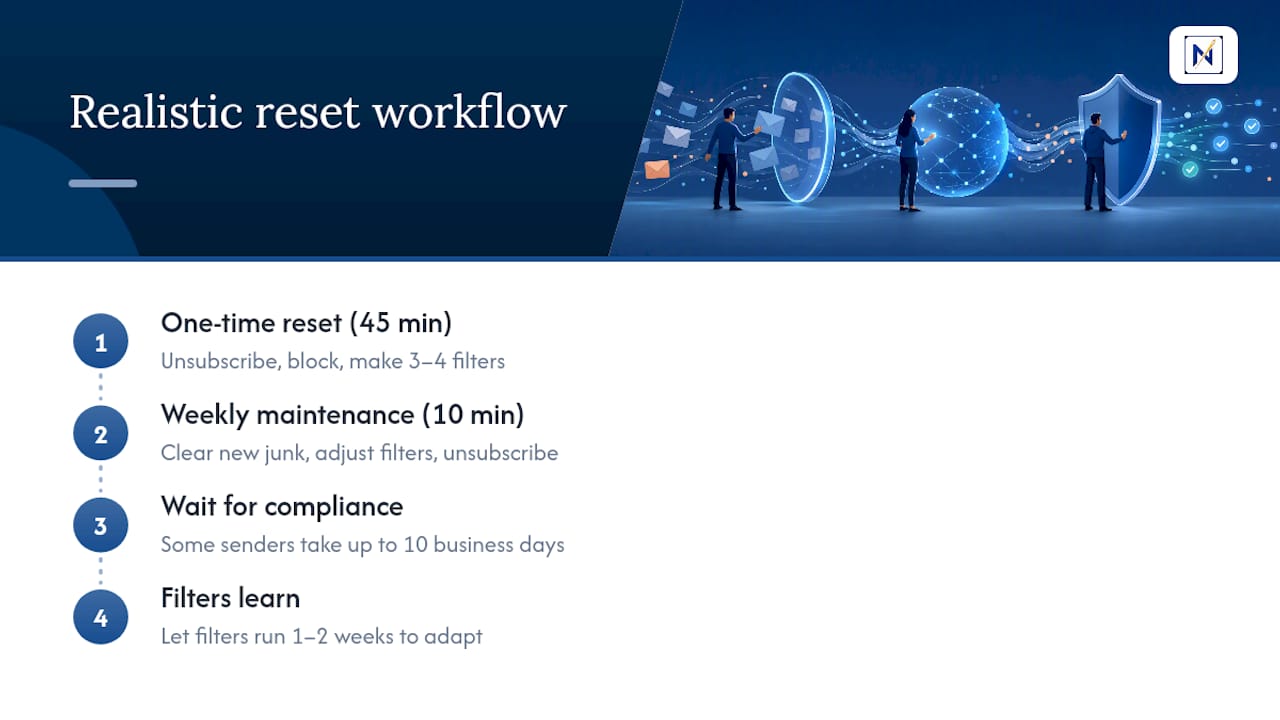 A Realistic Workflow That Actually Sticks — overview diagram