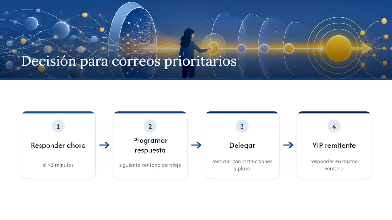 Proceso para manejar correos prioritarios