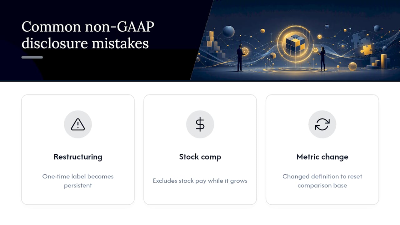 Lessons From Companies That Got Non-GAAP Disclosure Wrong — overview diagram