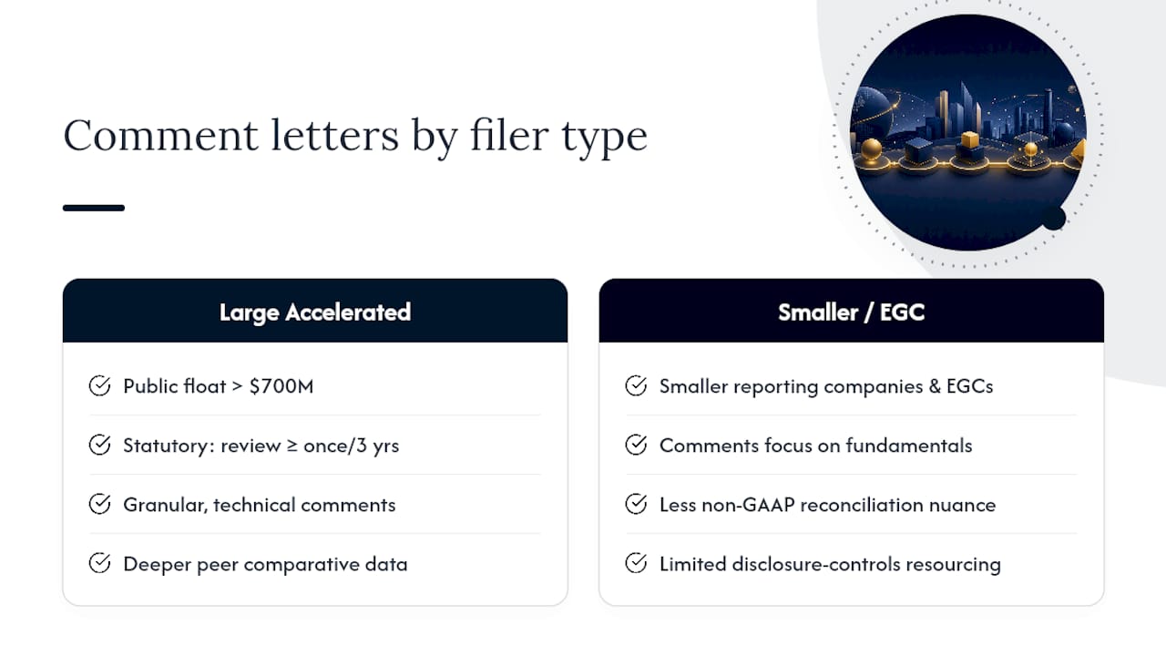 How Comment Letters Differ Across Filer Types — overview diagram