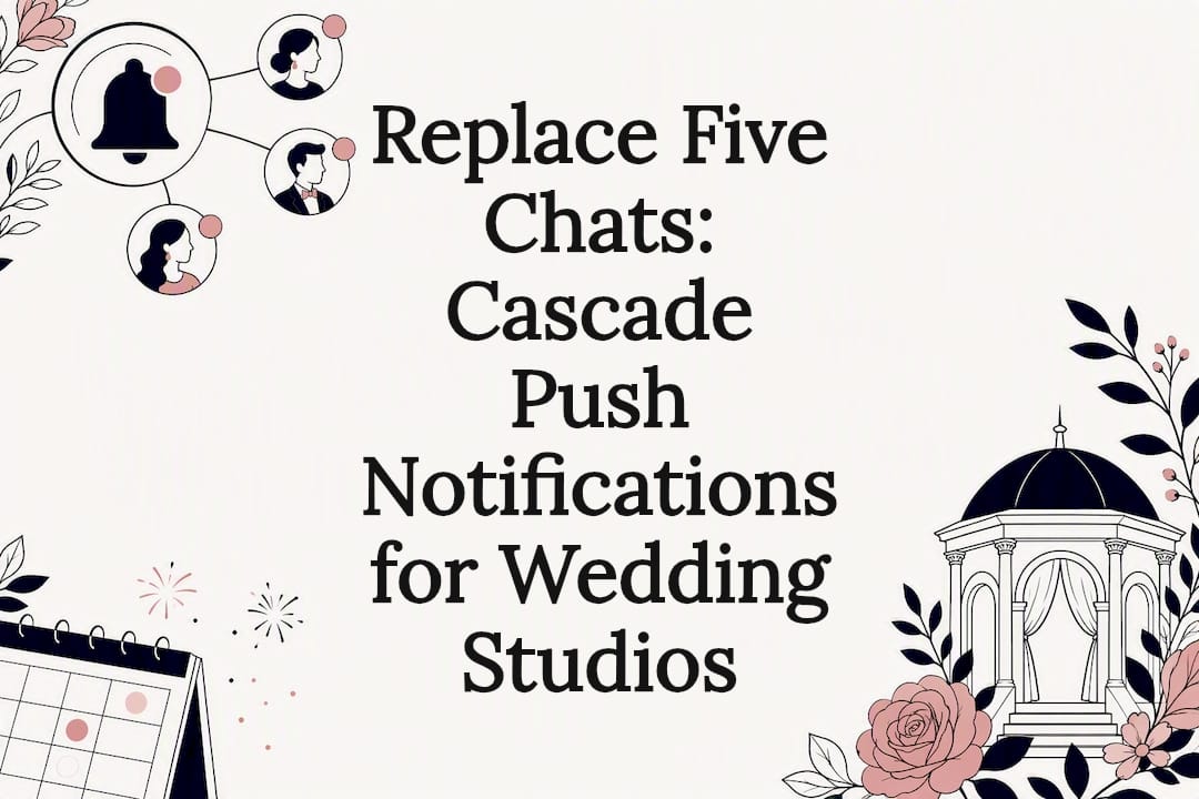 Wedding notification workflow title card illustration