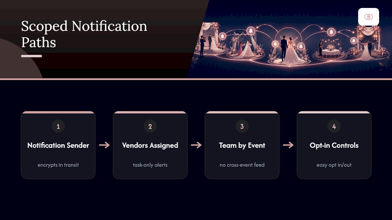 Scoped notification permission architecture diagram