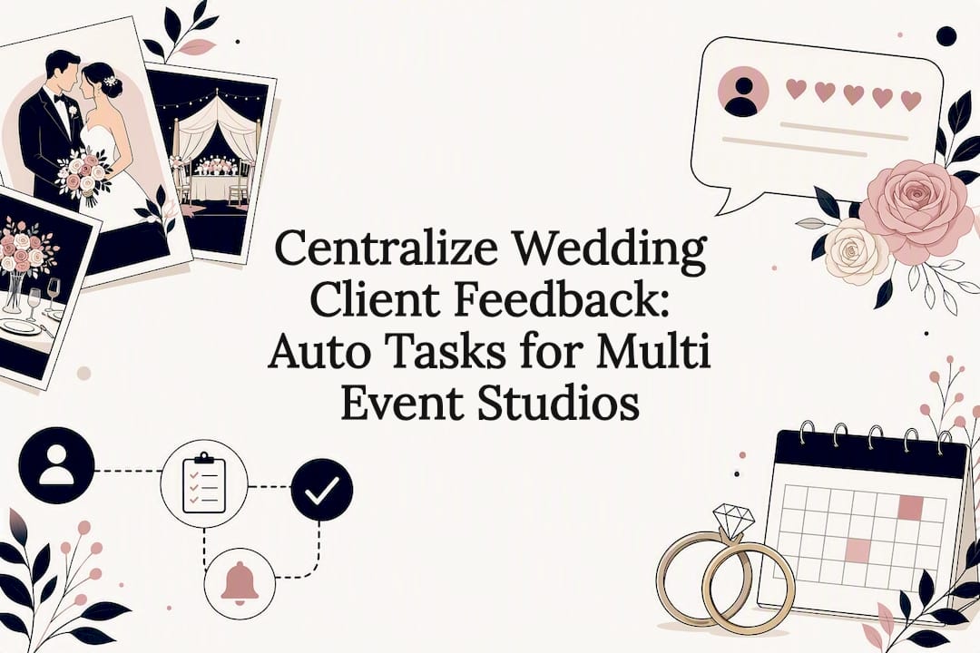 Wedding feedback workflow title card