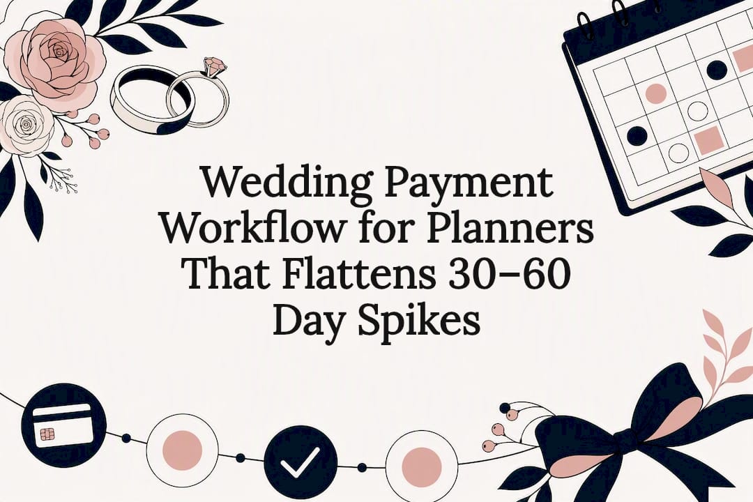 Wedding payment workflow title card