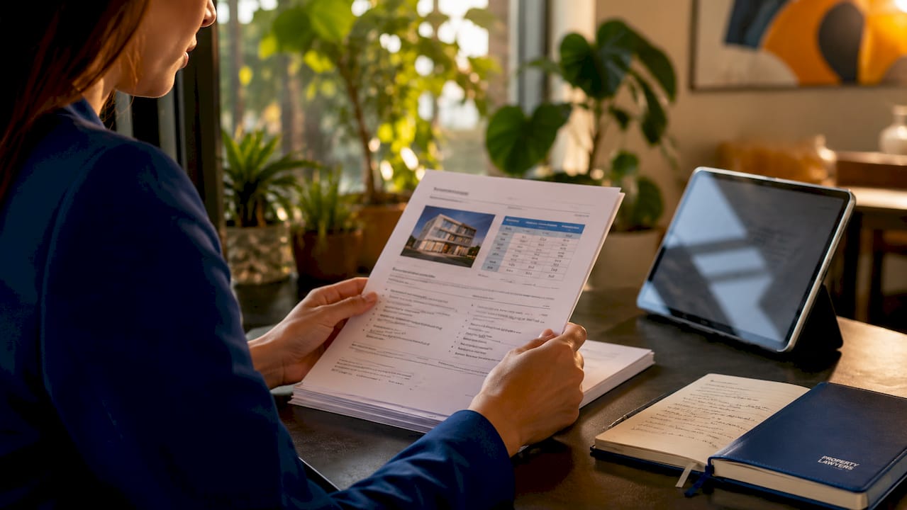 Hands reviewing valuation methods report