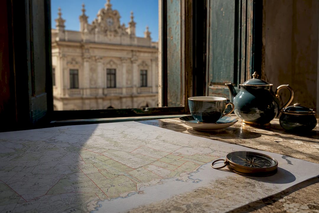 Mallorca finca cadastral map and registry building