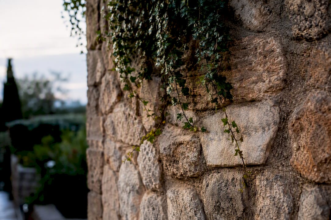 Close-up of Mallorca stone wall detail
