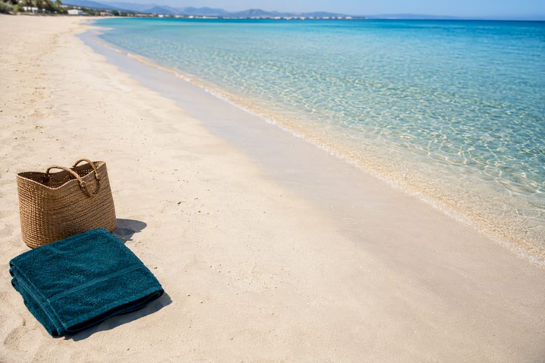 Shallow turquoise water at Playa de Muro