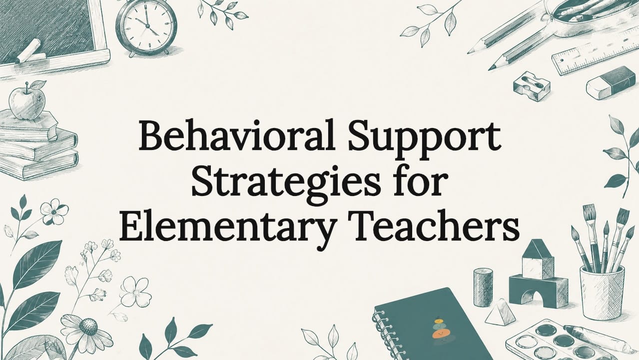 Behavioral Support Strategies for Elementary Teachers