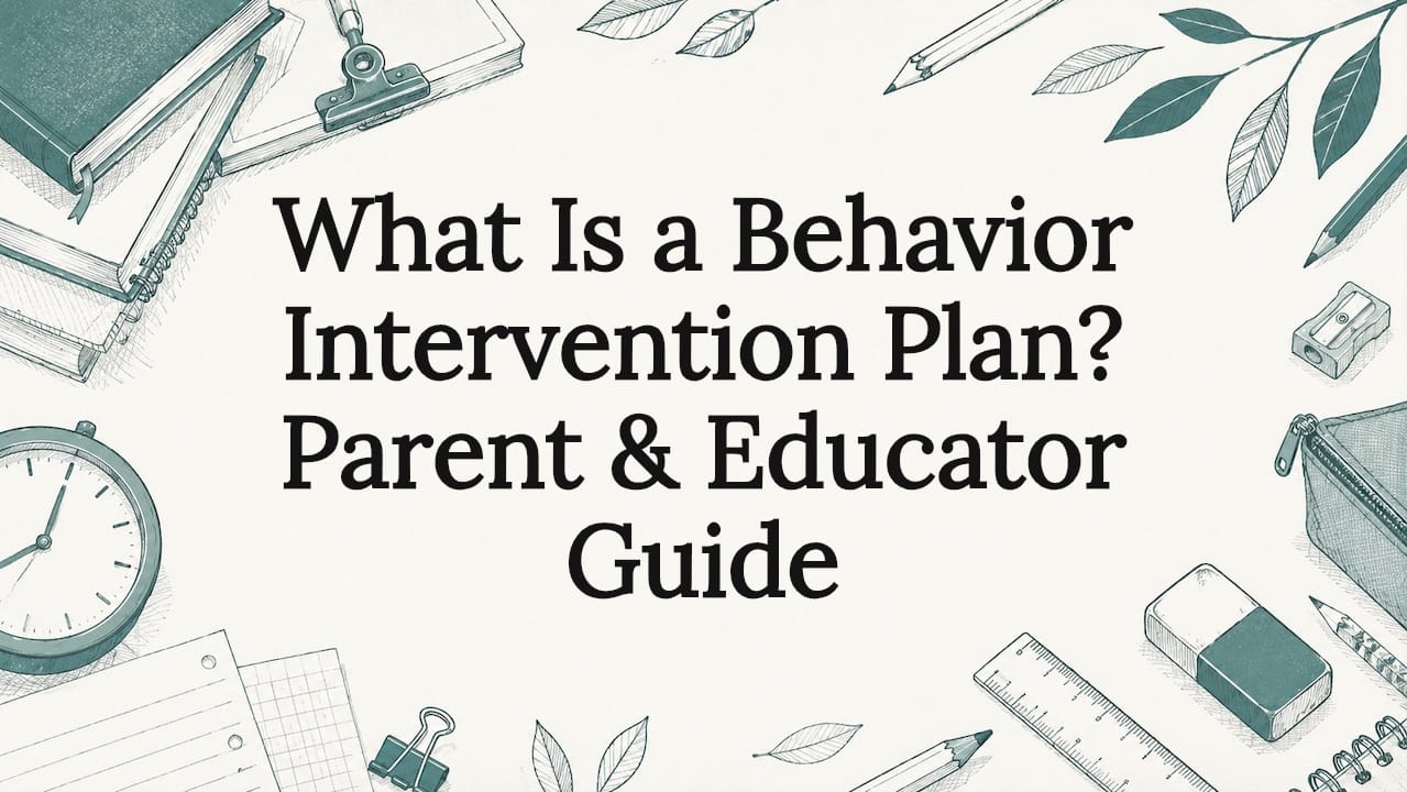 What Is a Behavior Intervention Plan? Parent & Educator Guide
