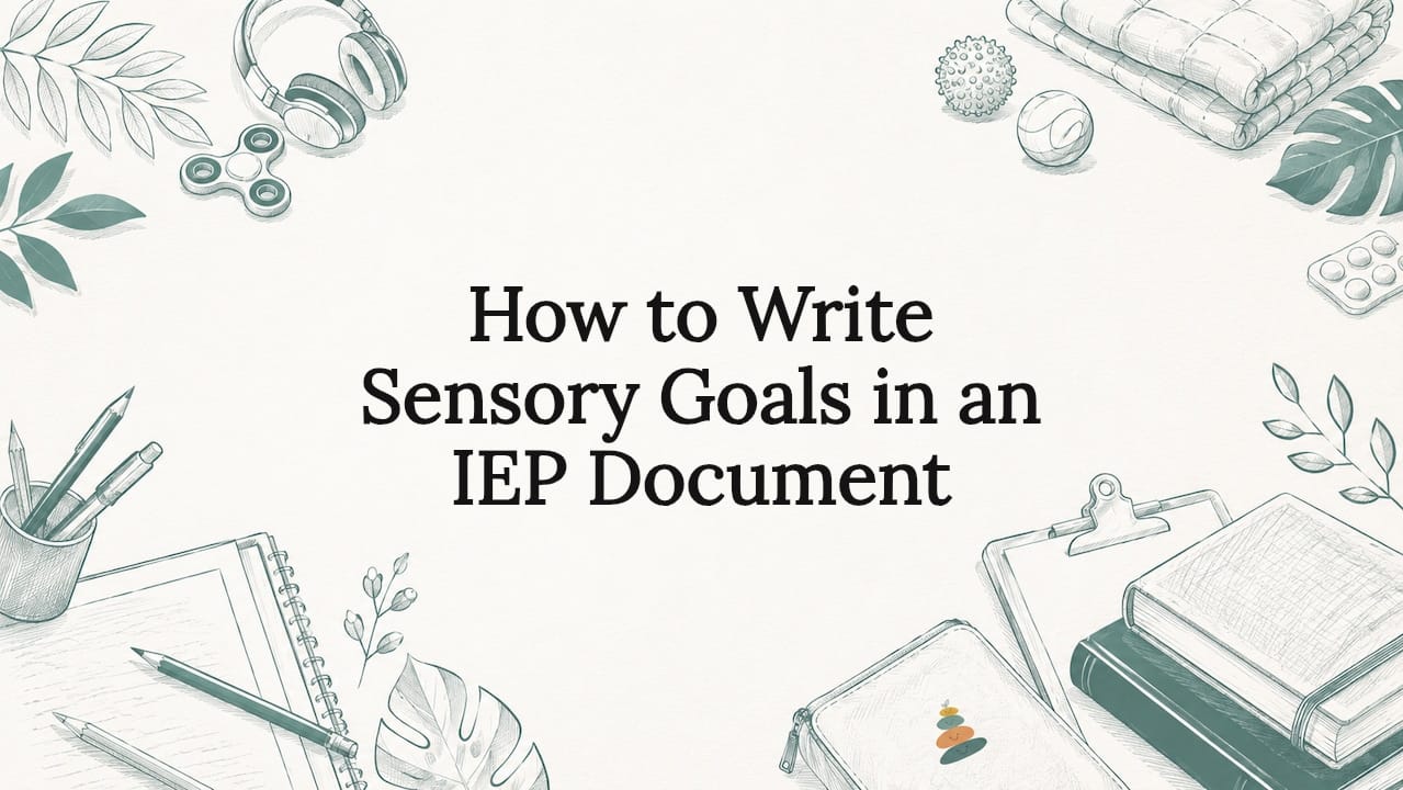 How to Write Sensory Goals in an IEP Document