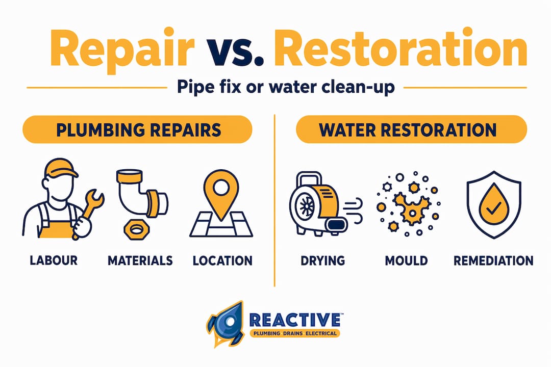 Infographic comparing repair and restoration costs