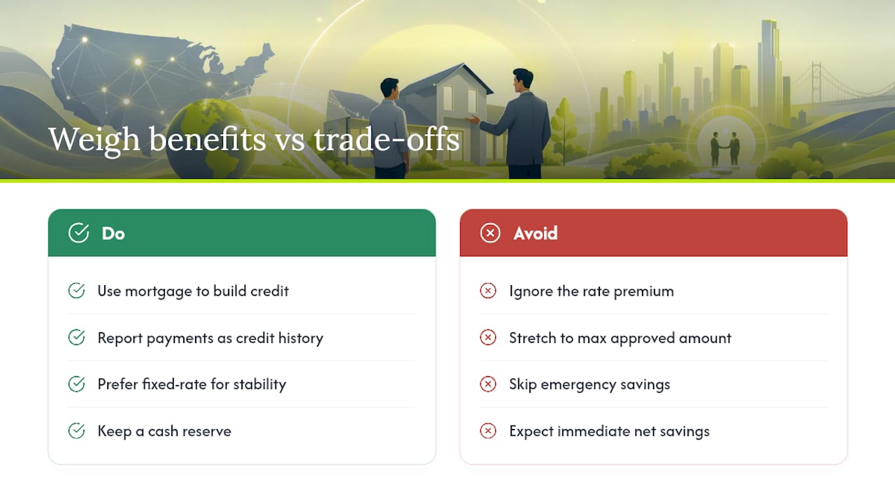 How ITIN Loans Affect Credit Building and Long-Term Finances — overview diagram
