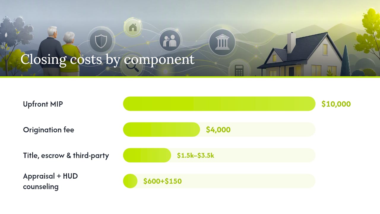 Financed versus cash closing cost paths