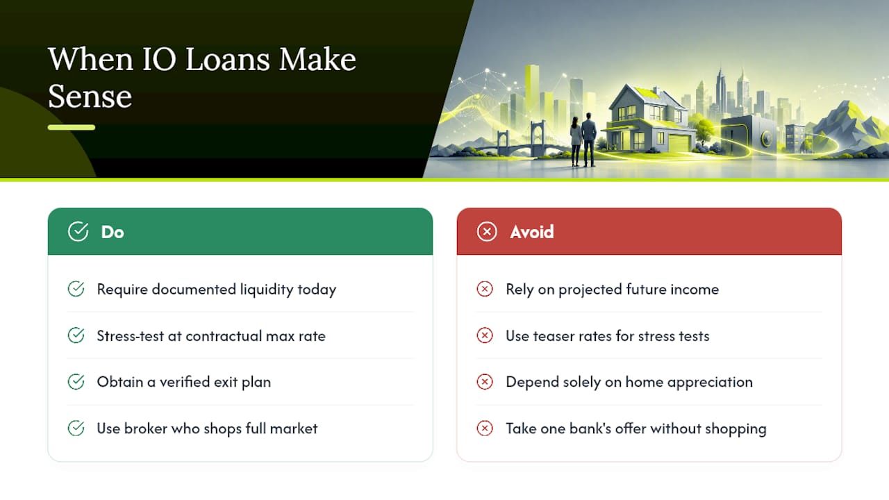 A Broker's Take on When Interest-Only Loans Actually Make Sense — overview diagram