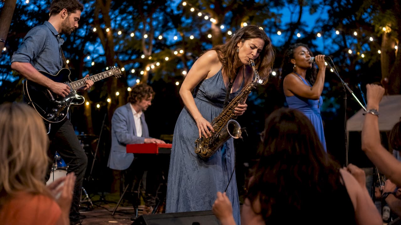 Live band performing on stage
