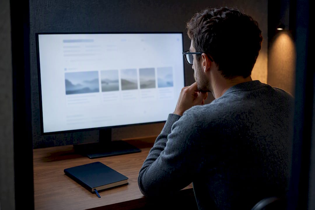 Analyste examinant les résultats de recherche Perspectives