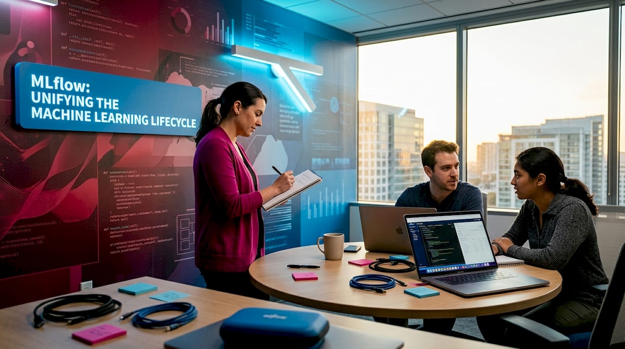 Product manager and engineers planning AI features