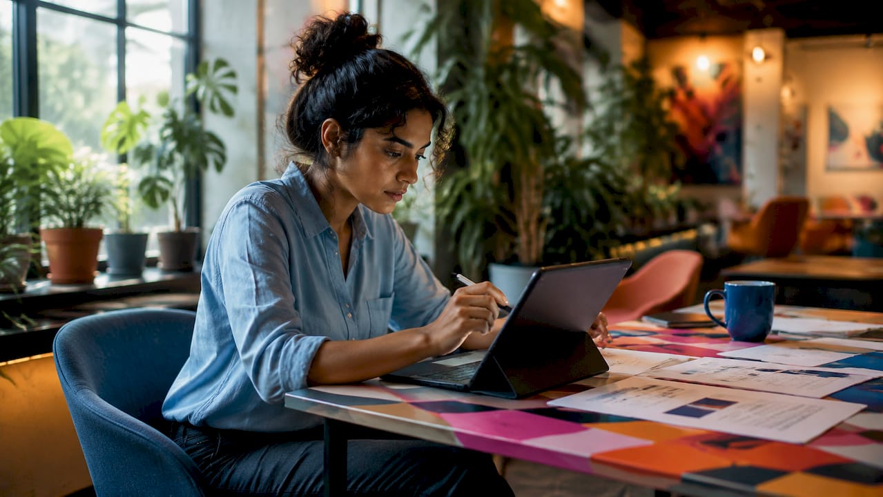 Engineer configuring AI model serving endpoint at desk