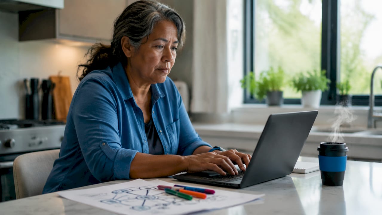 IT admin setting permissions on laptop keyboard