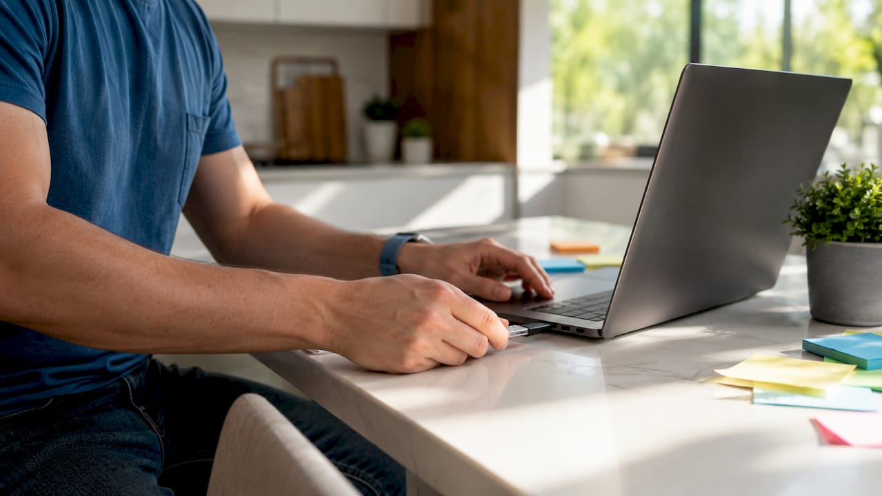 Developer hands managing hardware for ML components
