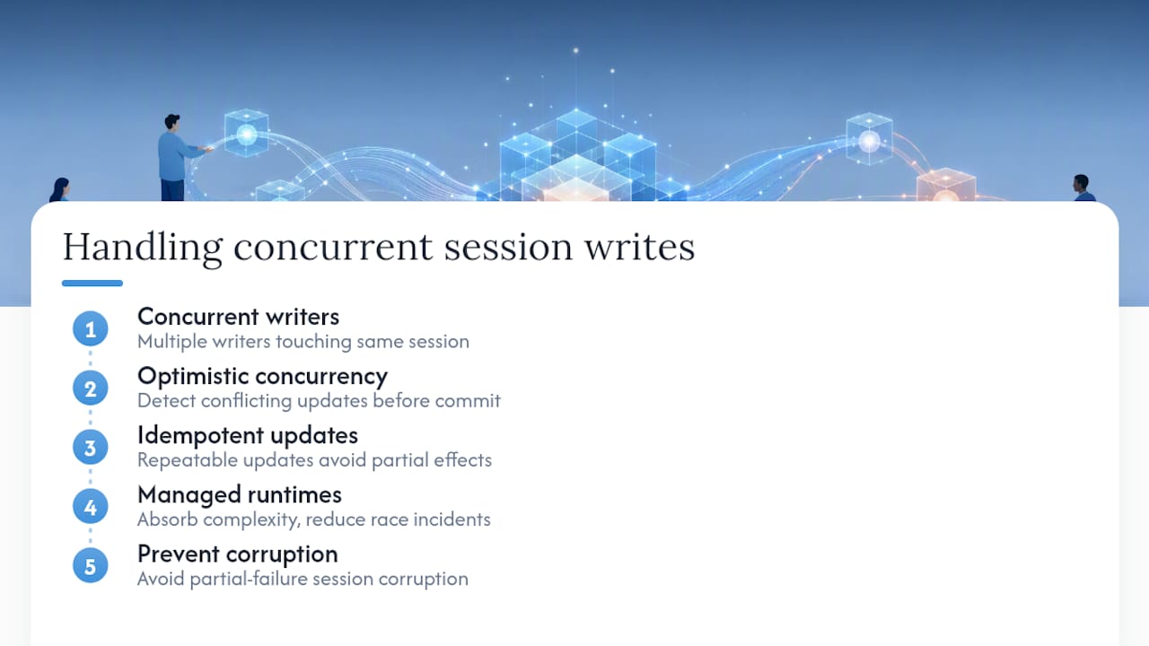 Diagram of concurrency control and update patterns