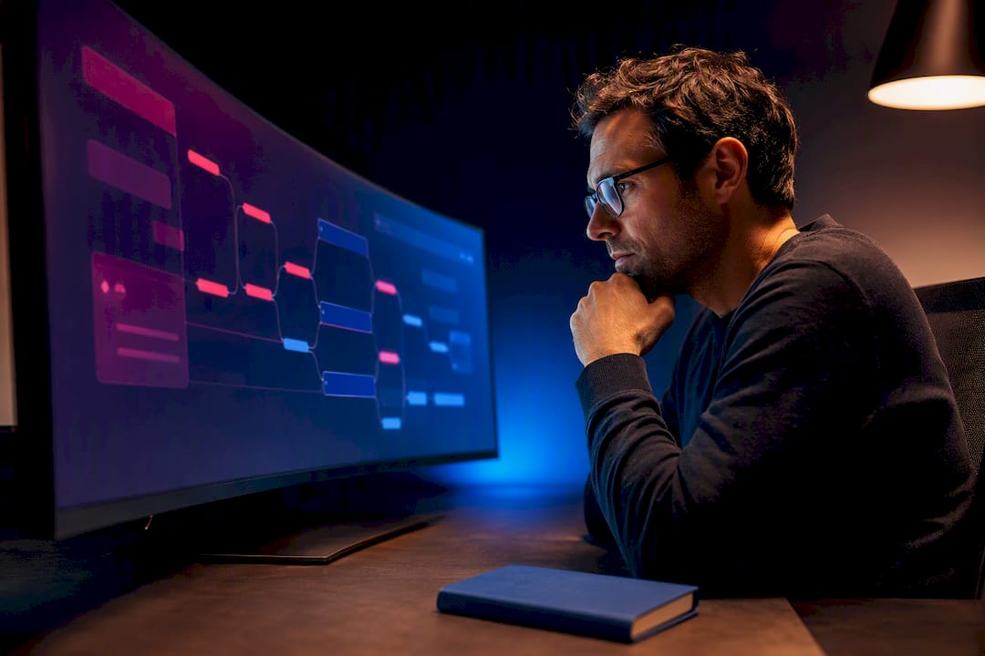 Engineer reviewing an LLM request trace